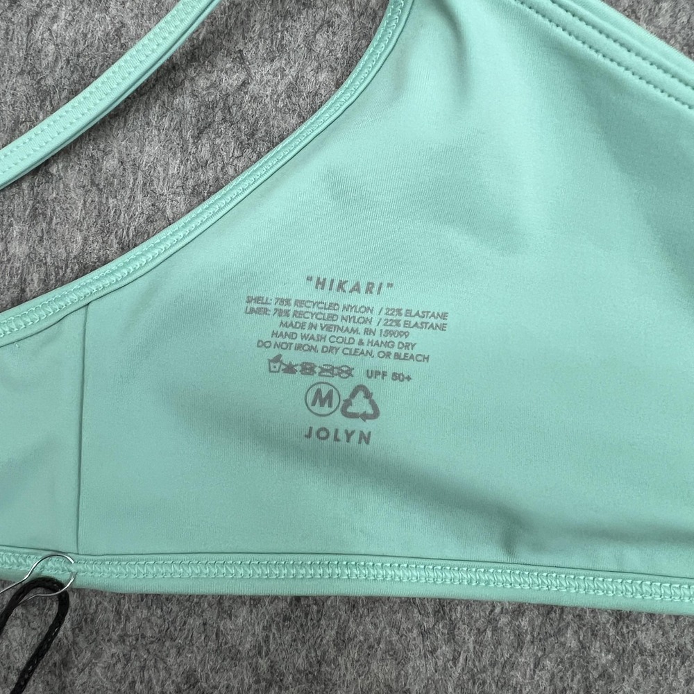 Jolyn Swim Top Womens M Green Hikari Newport Bralette Bikini Surf UPF 50+ - Picture 3 of 11